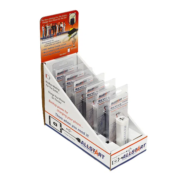 566POP-6 – ALLSTART Point Of Purchase Display, Phone Charger Display For Revive 2600 Power Bank Can Hold Up To 6 Powe...